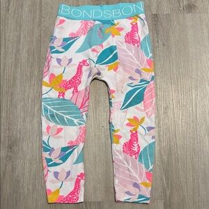 Bonds Vibrant Animal and Leaf Print Leggings